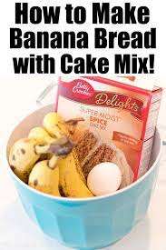 4 Ingredient Banana Bread Using Cake Mix Is A Great Breakfast Dessert Or Snack A Quick Banana Bread Recip Quick Banana Bread Best Banana Bread Banana Recipes