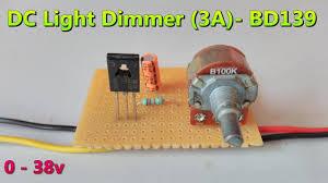 Maybe you would like to learn more about one of these? Dc Light Dimmer Using Bd139 Npn Transistor 0 38v Maximum 3a Negative Voltage Control Youtube Diy Electronics Pic Microcontroller Simple Lighting