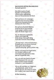 Das Kleine Grune Stachelding Elkes Kindergeschichten Gedichte Fur Kinder Herbstgedichte Fur Kinder Geschichten Fur Kinder