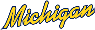 Michigan wolverines primary logo | sports logo history. Images Of The Michigan Wolverines Logos Michigan Wolverines Michigan Wolverines Word Mark Logo Michigan
