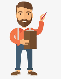 Male and female signs cartoon icon. Teacher Clipart Transparent Background