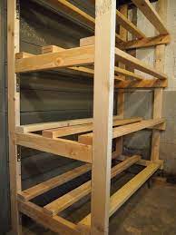 Building Storage Racks In The Basement D Oh I Y Diy Storage Shelves Basement Shelving Storage Bin Racks
