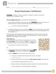 View cell_division_gizmo_answer_key_.pdf from d,mnad 101238 at aziz fatima medical & dental college, faisalabad. Cell Division 5 2 Mitosis Chromosome