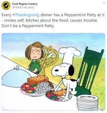 Barbee gave life to the peanuts character in three television snoopy's got a big feast prepared for a charlie brown thanksgiving, tonight at 8|7c on abc. There S A War On Thanksgiving Charlie Brown Coal Region Canary
