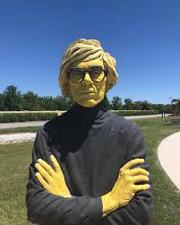 Peace river botanical & sculpture gardens, punta gorda: Yellow Andy Sculpture By Artist Jack Dowd At The Peace River Botanical And Sculpture Gardens Punta Gorda Florida