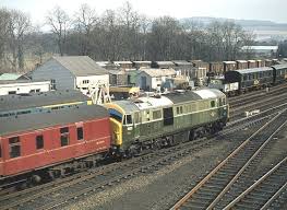 Perth Nbl Class 29 No 6123 Continues On Its Journey To Glasgow Queen Street As It Pulls Away From Perth Station On British Rail Diesel Locomotive Old Trains