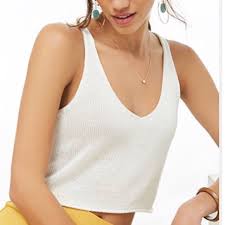 Your sassy start sleeveless crochet lace top in white. Buy Knitted V Neck Tank Top Cheap Online