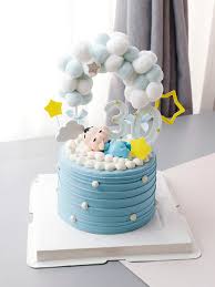 The white bunny cake is another option you can never go wrong with. Baby Boy Girl 1st 100 Days Birthday Decorations With Sleep Baby Caly Cake Topper Birthday Party Supplies Cake Love Gifts Cake Decorating Supplies Aliexpress
