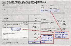 Dewan bandaraya kota kinabalu (dbkk) or kota kinabalu city hall is the city council which administers the city and district of kota kinabalu in the state of sabah, malaysia. Majlis Perbandaran Kota Kinabalu Sample Bill Standard Chartered Malaysia