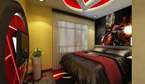Avengers Themed Apartment By Interior Design Company Marvel Room Marvel Bedroom Avengers Themed Bedroom