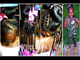 Just Another Bun Hairstyle Little Girls 4a Natural Hair Youtube Kids Hairstyles Natural Hair Twist Out Hair Styles