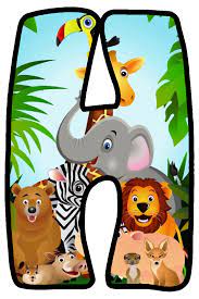 Barnyard party birthday invitation flyer (us letter) template. Buchstabe Letter H Safari Theme Birthday Safari Theme Party Jungle Safari Party