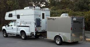 Truck Campers Tow Anything Part 1 Camper Towing Enclosed Motorcycle Trailer Camper