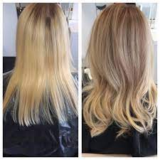 We Toned Down This Very Blonde Hair To A Softer Sandier Blonde Which Has Given This Client The U Blonde Hair Color Hair Inspiration Color Tone Down Blonde Hair
