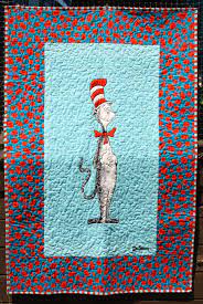 Cat In The Hat Quilt Panel Quilts Quilt Patterns Grinch Quilt