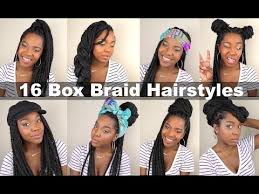 Very simple hairstyle how to tutorials to change up your. 16 Box Braid Hairstyles Quick Easy Natural Hair Box Braids Hairstyles Braided Hairstyles Quick Braided Hairstyles