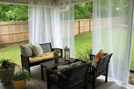 Www.pinterest.com a friend threaded a heavy chain through the bottom hem. Different Types Of Outdoor Curtains That Ensure Privacy