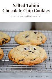 Salted Tahini Chocolate Chip Cookies Recipe Chocolate Chip Cookies Favorite Cookie Recipe Chip Cookies