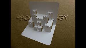 Please make sure to save the file after downloading and opening it. Pop Up Castle Card Tutorial Origamic Architecture Youtube