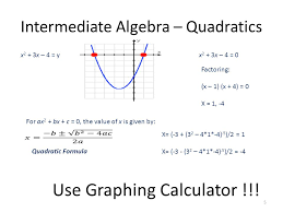 Intermediate Algebra Quadratic Formula Ppt Download