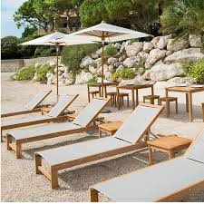 Lot De 2 Bains De Soleil En Teck Ibiza Vlaemynck Bain De Soleil Teck Decoration Exterieur