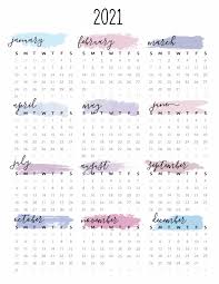 There are 3 templates for july 2021 calendar: Printable 2021 Year Calendar World Of Printables
