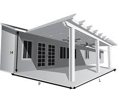 Custom patio cover that wraps around the house. Size Attachment Patio Kits Direct