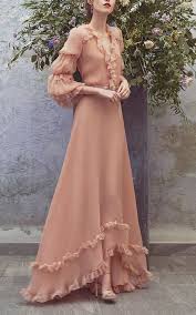 Volant Kleid In Voller Lange Von Luisa Beccaria Zum Vorbestellen Auf Beccaria Kleid Lange Luisa Volant Volle Vintage Dresses Fashion Dresses Fashion
