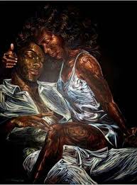 Maybe you would like to learn more about one of these? Black Cuddling Black Romantic Couple Drawing Novocom Top