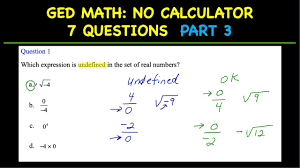 They function as recipes and will be useful at times when you want to find specific information and data like volume, area, perimeter, the length of a missing side of a triangle, average, distance, or slope of a specific line. Ged Math Test 2021 7 No Calculator Practice Test Questions Part 3 Youtube