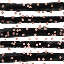 Black Background With Rose Gold Girly Rose Gold Confetti Black Watercolor Stripes Art Print By Girly Trend Society6 Rose Gold Wallpaper Rose Gold Backgrounds Gold Wallpaper Phone