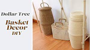 Dollar Tree Basket Decor Diy Large Storage Basket Diy Youtube Dollar Tree Baskets Storage Baskets Diy Basket Decoration