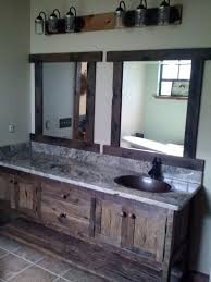 Your Custom Made Rustic Barn Wood Double Vanity By Timelessjourney Rustic Bathroom Vanities Rustic Bathroom Barn Wood