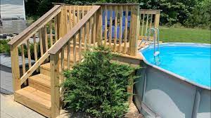 An above ground pool deck is typically affordable, accommodating most budgets, depending on the type you choose. How To Build The Best Deck For Your Above Ground Pool Youtube