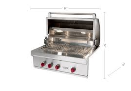 Includes 2 shelves, grill pan handle set. Wolf 36 Outdoor Gas Grill Og36