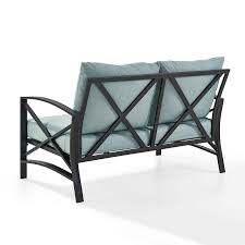 Check spelling or type a new query. Crosley Furniture Kaplan Metal Outdoor Loveseat With Universal Mist Cushion Cover Ko60008bz Mi The Home Depot In 2021 Patio Loveseat Love Seat Outdoor Loveseat