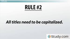 If you're sending a letter through the post, fold it into thirds. Capitalization Rules In Writing Video Lesson Transcript Study Com