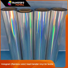 Hologram Rainbow Color Heat Transfer Vinyl For Textile Heat Transfer Heat Transfer Vinyl Hologram