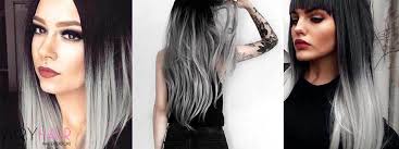 To make the hairstyle appear sophisticated, opt for a middle parting and loose curls. 30 Best Black Grey Ombre Hair Extension Color Ideas 2020