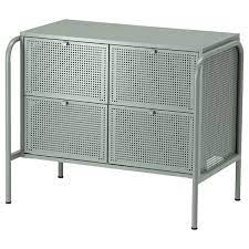 Descriptif du buffet bas industriel noir. Nikkeby Commode 4 Tiroirs Gris Vert 84x70 Cm Ikea