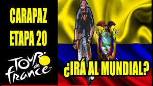 Richard Carapaz Etapa 20 Tour De Francia 2020 Ira Al Mundial De Ciclismo En Ruta Declaraciones Youtube