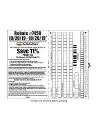 Check spelling or type a new query. Menards 11 Rebate 7459 Purchases 10 20 19 10 26 19