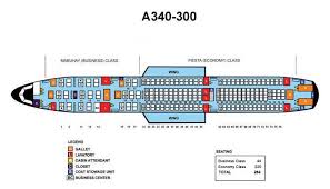 Philippine Airlines Airbus A340 300 Aircraft Seating Chart