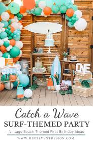 Custom groovy banner, 1970's themed banner, custom banner, hippy banner. Catch A Wave This Summer With These Surfer Themed First Birthday Party Ideas Mint Event Design