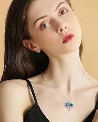 Amazon.com: YFN 925 Sterling Silver Book Lover Necklace Reading Pendant  Graduation Gift Jewelry for Women with Blue Heart Crystal : Clothing, Shoes  & Jewelry