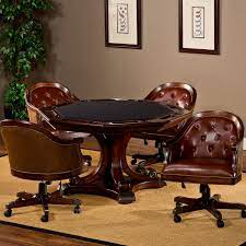 See more ideas about table, home decor, furniture. Hillsdale Harding 5 Piece Game Table Set Rich Cherry Walmart Com Walmart Com