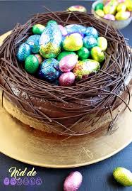 Gateau Nid De Paques Au Chocolat Dessert Paques Patisserie De Paques Nid De Paques
