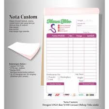 Download format nota kosong excel. Nota Olshop Black Nota Penjualan Dicetak Sesuai Nama Toko Shopee Indonesia