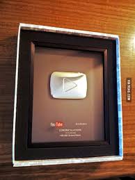 What I Got On The Mail Today Youtube Silver Play Button For 100k Subs Youtube Play Button Rainbow Theme