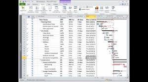 ms project 2010 insert a progress line lesson 21